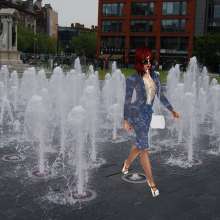 soakinJo: Soakin Jo in the Piccadilly Gardens Fountains