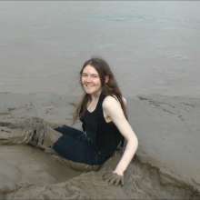DungeonMasterOne: Chastity wears designer Armani jeans into the mudbanks!