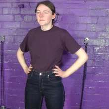 DungeonMasterOne: Cola and water all over Chastity's blue jeans and purple t-shirt
