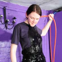 DungeonMasterOne: Cola and water all over Chastity's blue jeans and purple t-shirt