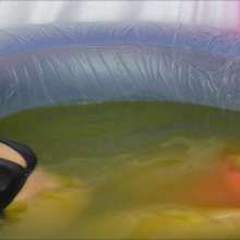 CandyCustard: Chloe and Axa enjoy knicker filling and pussy licking in deep gunge pool