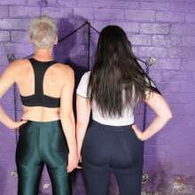 DungeonMasterOne: Susie and Rosemary make out in messy jodhpurs and disco pants!