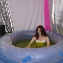 CandyCustard: Ari sneaks into the deep gunge pool after hours