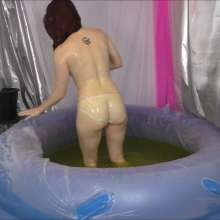CandyCustard: Ari sneaks into the deep gunge pool after hours