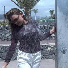 LisaMoomin: Charlotte's Wet White Flared Jeans.