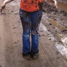 Luv_Messy_Girls: Barefoot fun in the muck on Saturday!  I love mud season.