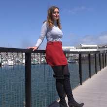 LisaMoomin: Nadia casually dressed in the Marina.