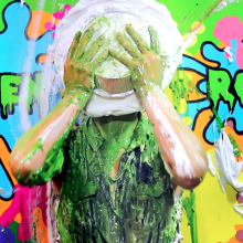 PieZone: This Super Cute Brunette Loves Getting Pied and Slimed!