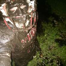 It was deep enough to get my face muddy without re - deep face muddy without f7e3b4ed1c7c4affa4837e9a1 mudboifl night football found pretty mud pit local sports field decided geared full uniform pads helmet cup cleats included sloppy wallow sorry photos came blurry time done inside